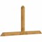 Ekena Millwork Portland Rough Sawn Timber Gable Bracket, Western Red Cedar, 108"W x 54"H x 4"D x 6"F, 12/12 Pitch GBW108X54X0406POR00RWR - alternate 5